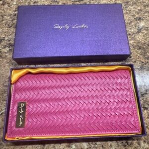 Pink Woven Wallet